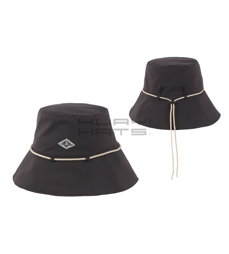 Lightweight Black Outdoor Bucket Hat
