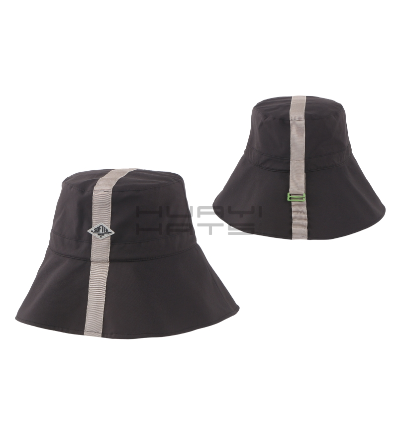 Lightweight Fashion Black Bucket Hat