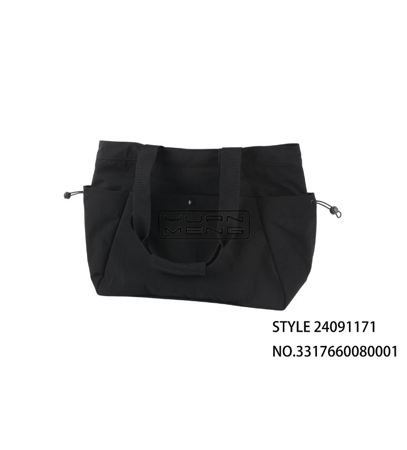 Custom Black Large Tote Bag